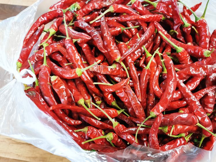 华景智农辣椒烘干机-物料成品